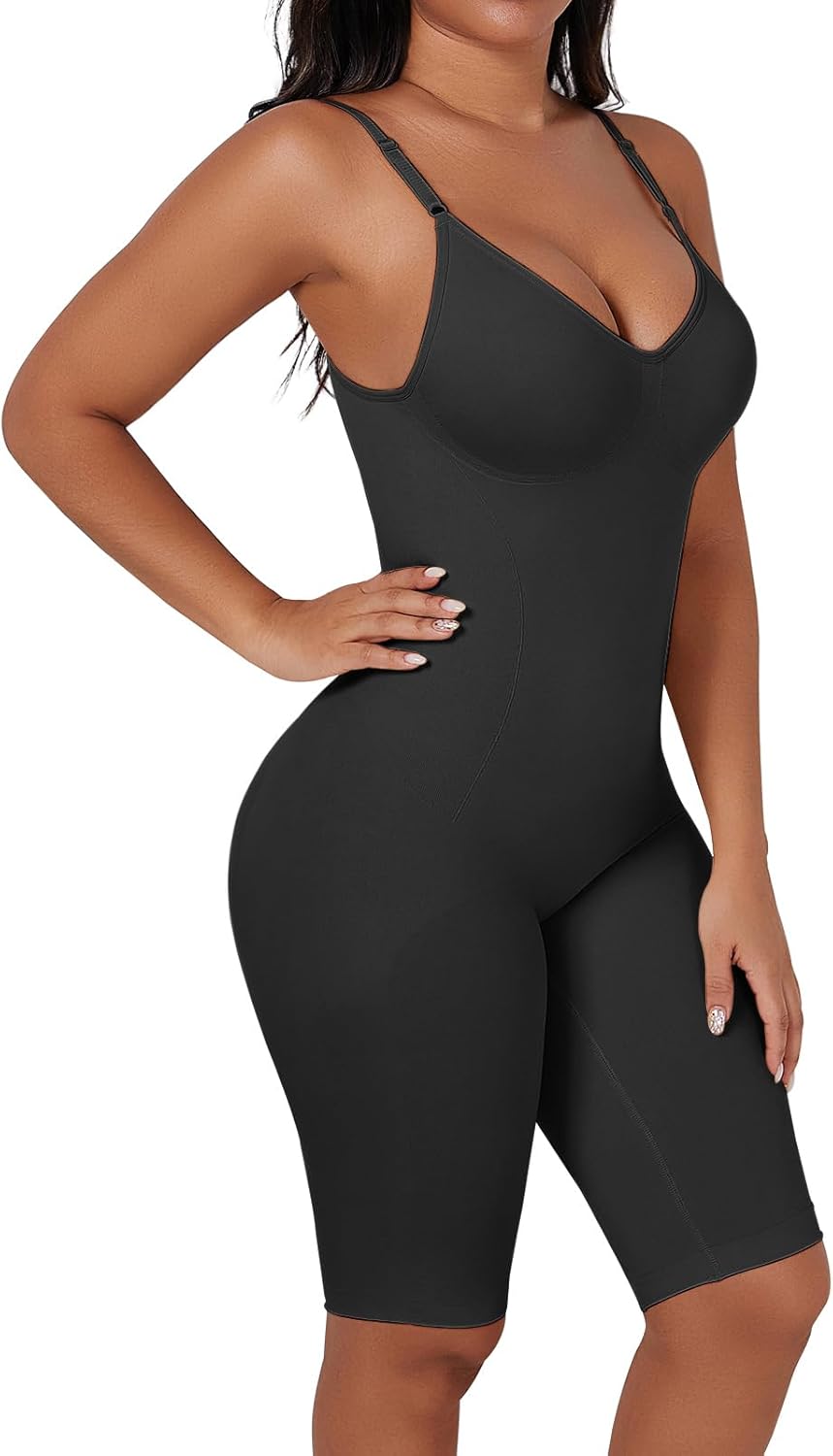 BampooPanPa Backless Shapewear for Women Tummy Control Bodysuit Seamless Butt Lifter Full Body Shaper Body Suit