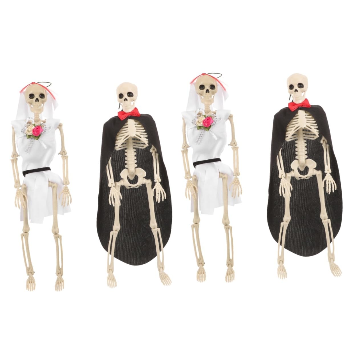 Sosoport 2 Set Scheletro Di Halloween Party Halloween Scheletri Halloween Mini Figurina Scheletro Maschera Scheletro Di Plastica Decorazioni Di Halloween Per Interni Stoffa 2 Pezzi * 2
