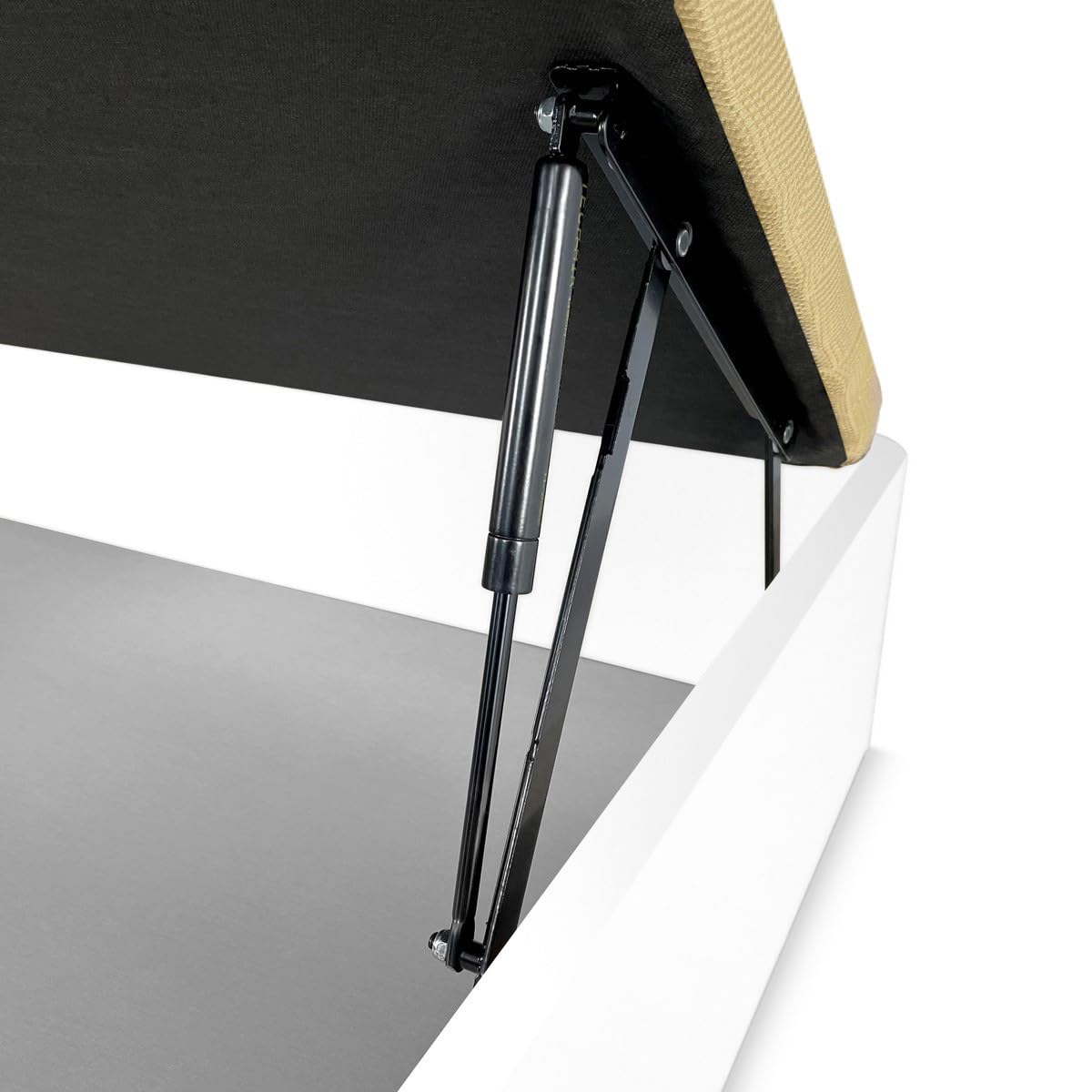 mattfy - Canapé Abatible Extra Reforzado Gran Capacidad con Tapa Transpirable, Esquinas Redondeadas, 150 x 190, Blanco