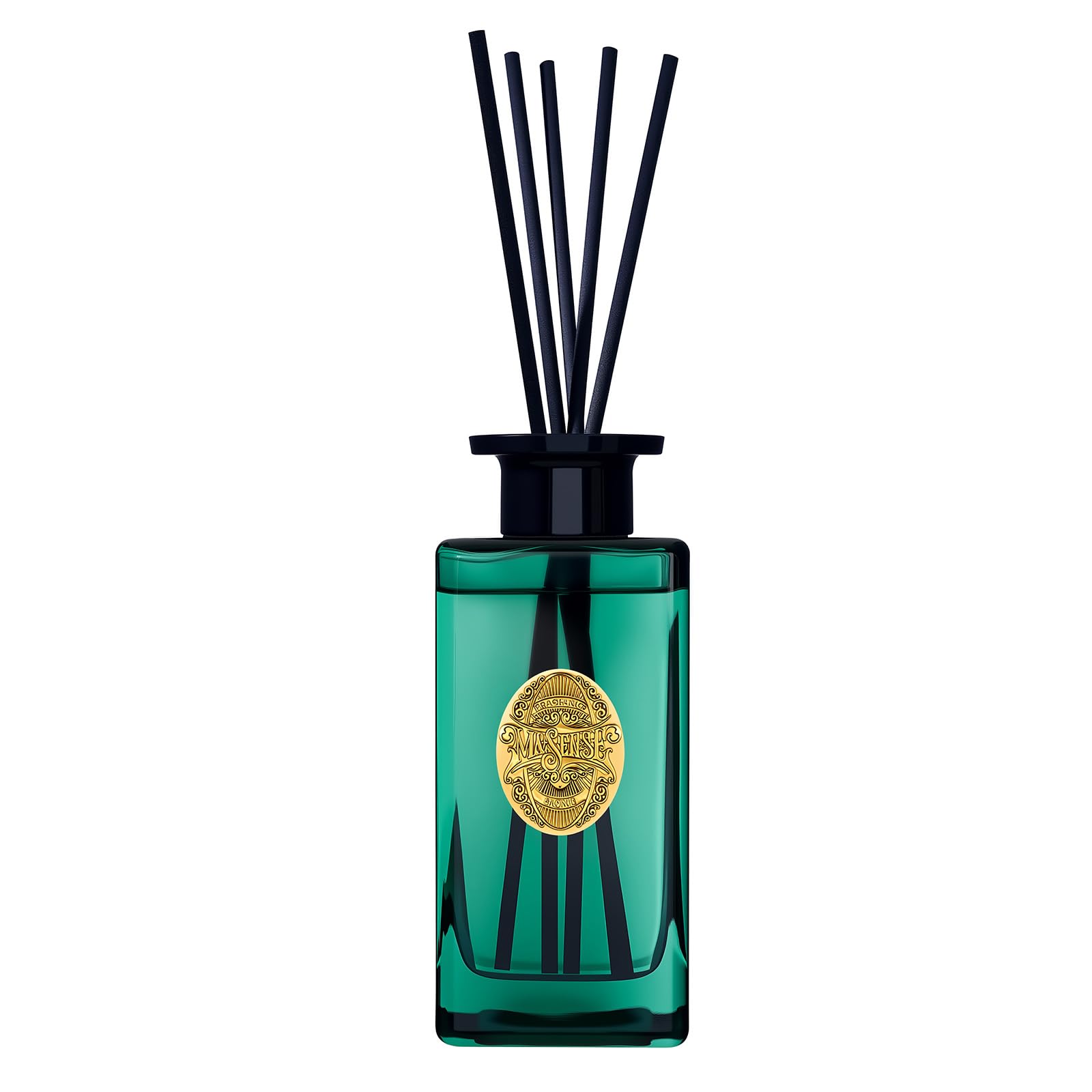 M&SENSE 300ml Raumduft Forset Duft|Reed Diffuser mit 7 Duftstäbchen|Luxus Lufterfrischer für Badezimmer,Wohnung,Heimdekoration|Raumduft Stäbchen