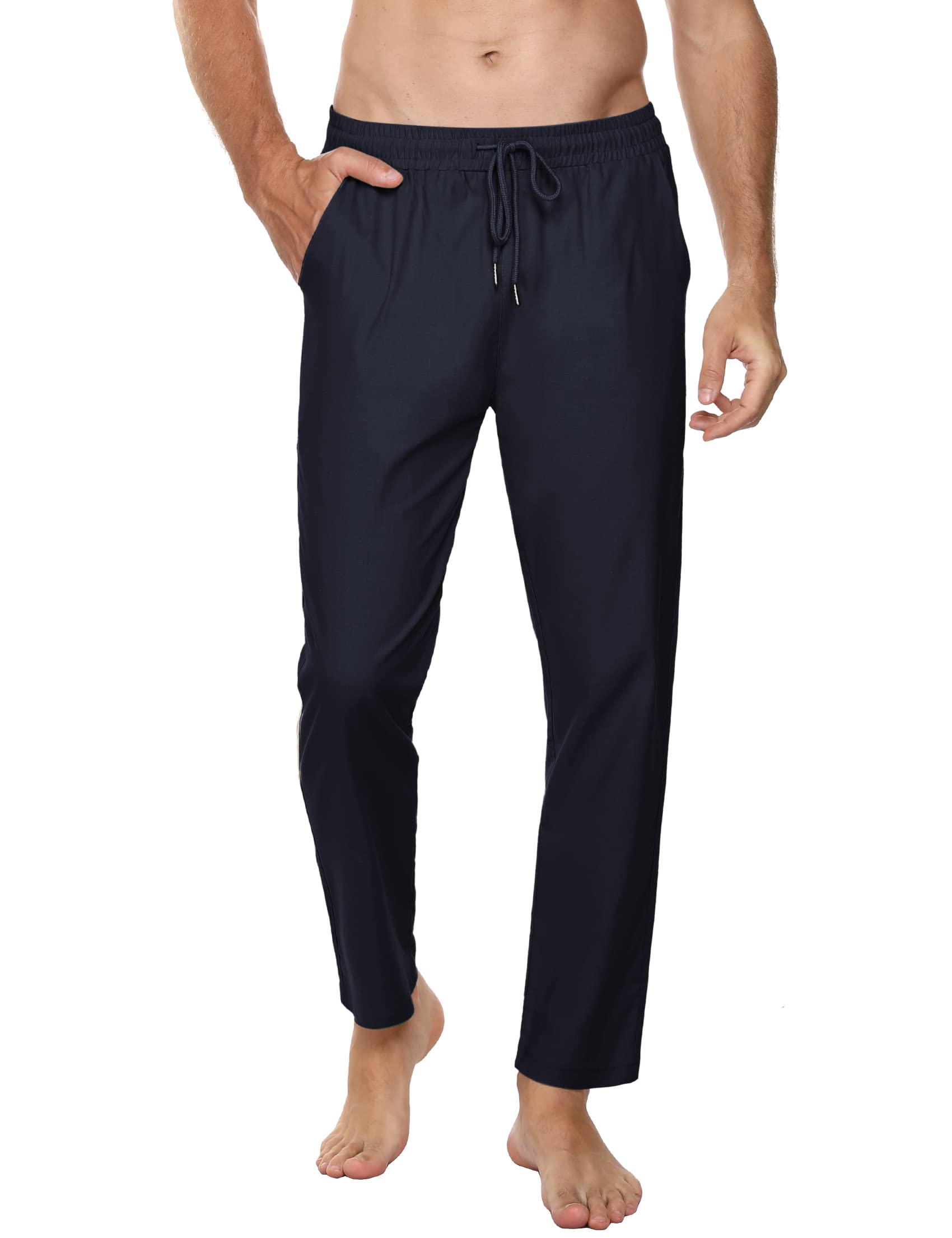 Sykooria Pantaloni Uomo Casual Uomo Pantaloni Pantaloni della Tuta con Coulisse Pantalone a Gamba Dritta Sweatpants per Casual Vacanze Jogging