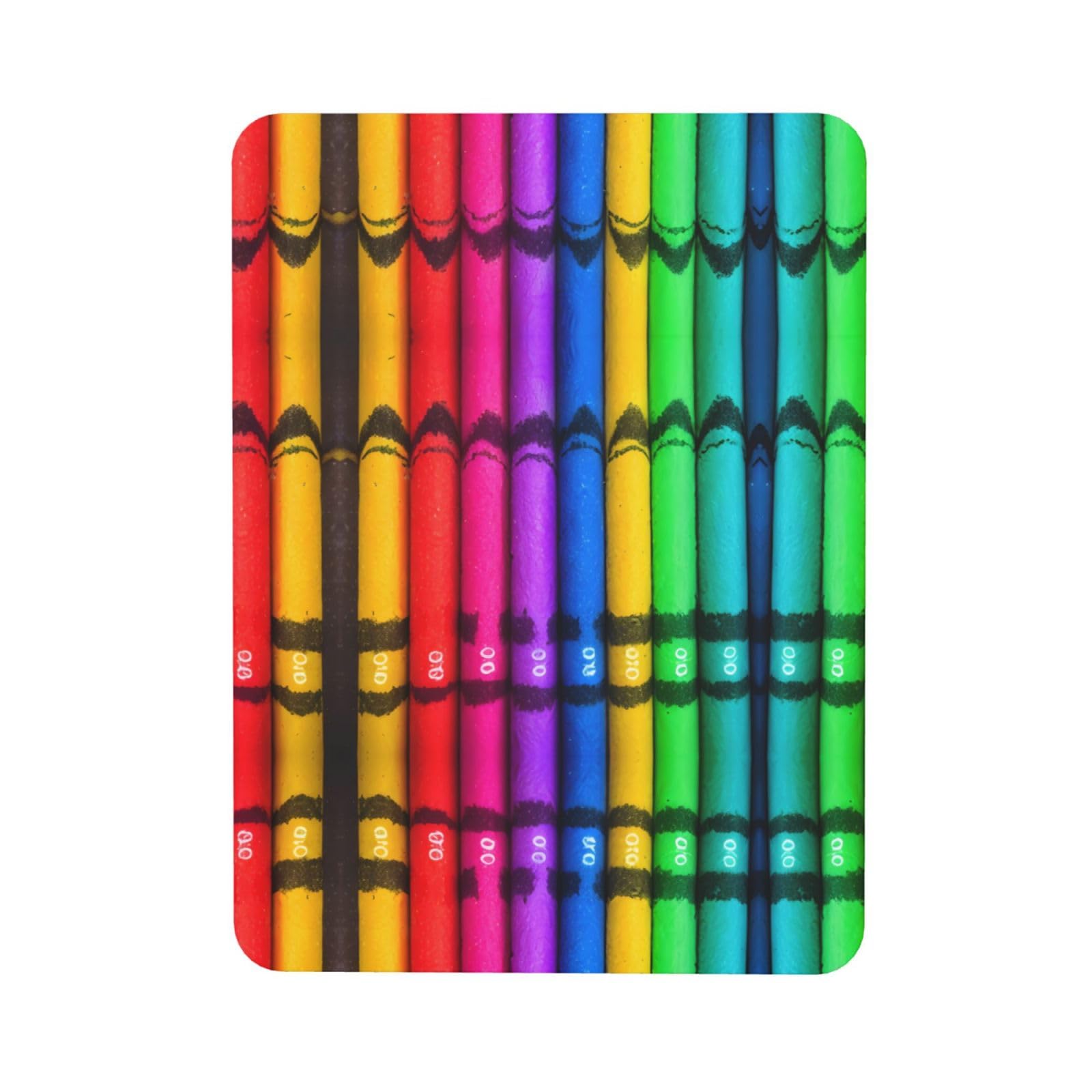 Colored Crayons Soft Magnetic Refrigerator Magnets with Creative Printing, Decorative Magnetic Stickers