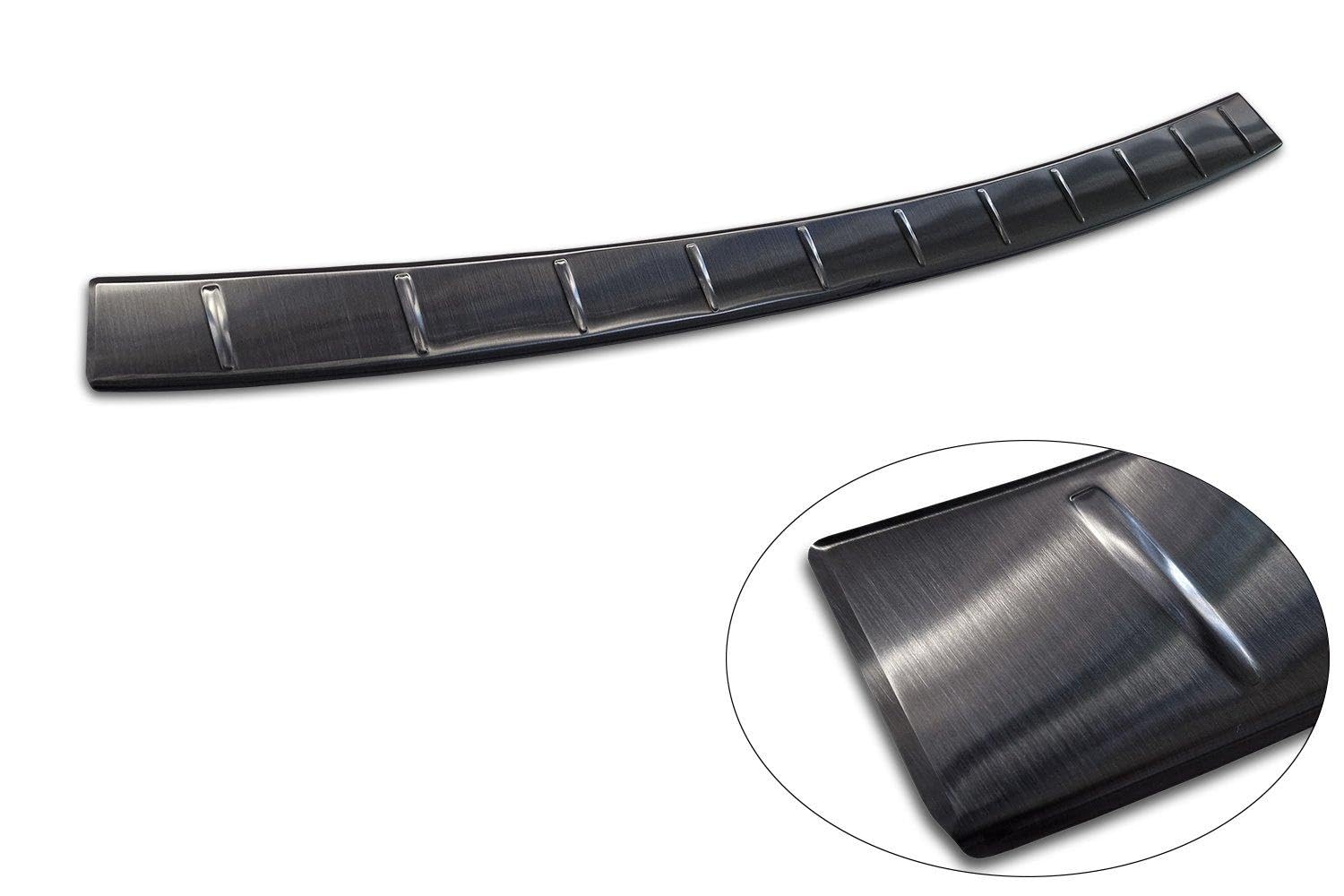 AVISA | Compatible con Mercedes GLE 2023+ | Protector de Parachoques Trasero; Acero Inoxidable, Cepillado, Grafito; Tira Protectora Protege la Pintura del Parachoques Trasero de Daños
