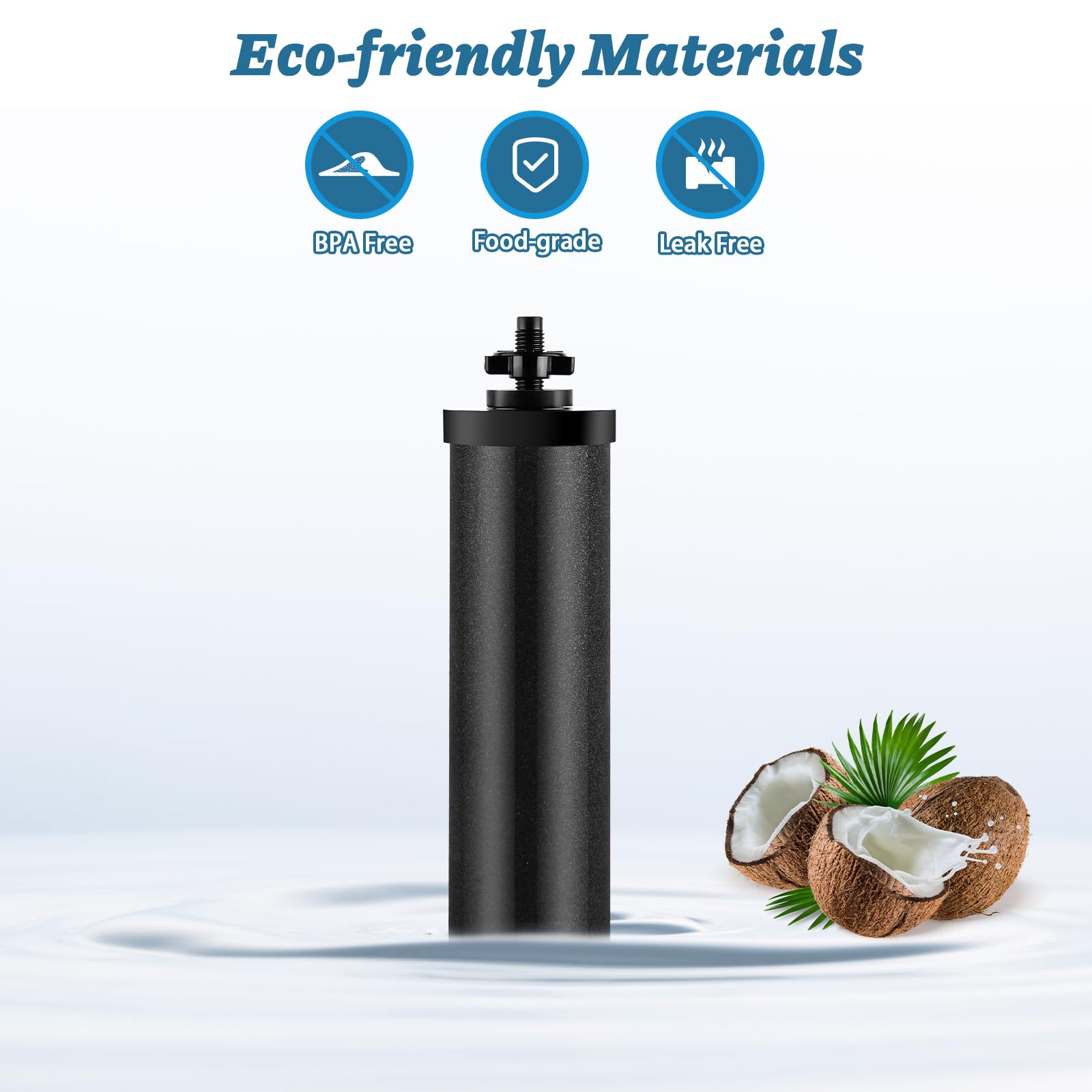 Berkey 純正Black Berkey浄水エレメント - フィルター3個 Amazon | Berkey用浄水フィルターエレメント交換用ブラック活性炭