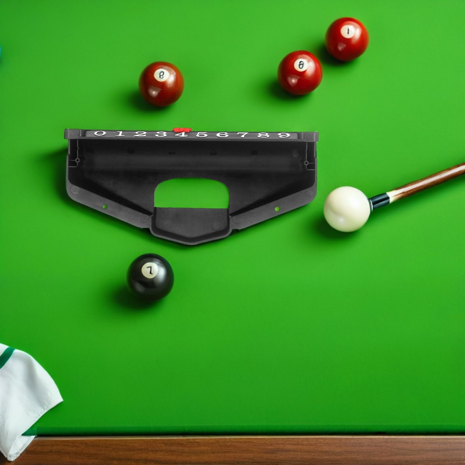 TOPBATHY Contapunti da Hockey da Tavolo in Plastica Scatola Porta Dischi Set da 6 Pezzi Accessori per Giochi da Tavolo Air Hockey e Calcio Balilla Strumento Segnapunti Portatile e