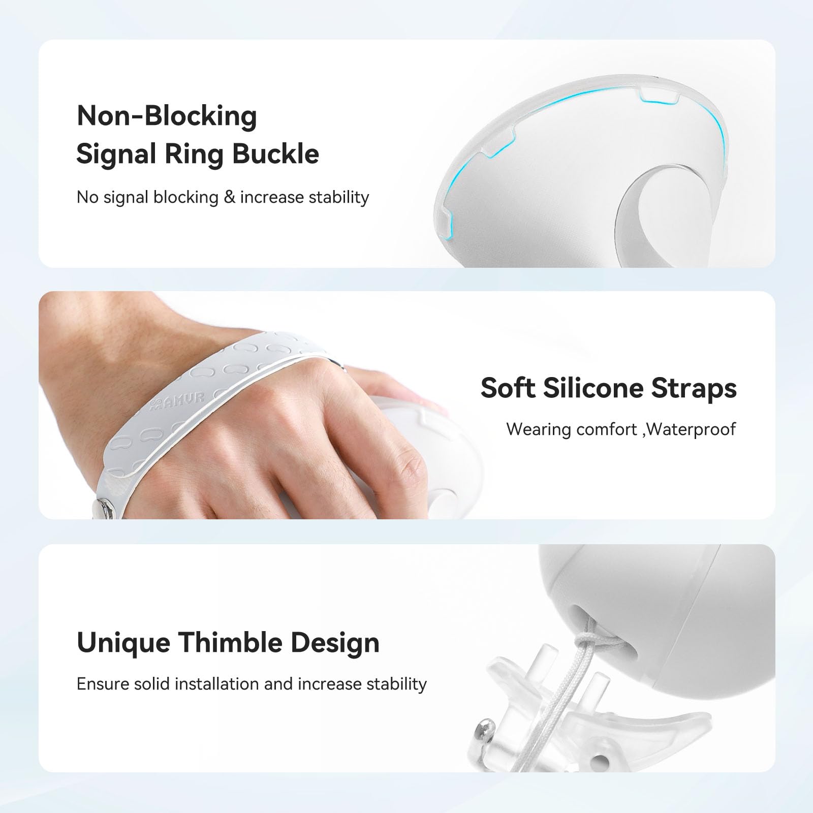SHEAWA Adjustable Handle Grip Cover Controller Cover with Hand Strap for Pico 4 Ultra Handle Accessories