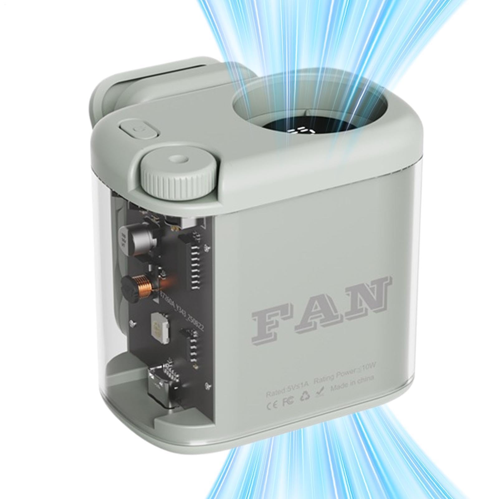 Ventilatore a Clip Portatile Display Digitale Mini Raffreddamento | Ventilatore da Cintura Personale Raffreddamento da Scrivania Per Casa Esterno Viaggi Campeggio Escursioni Spiaggia Vacanze