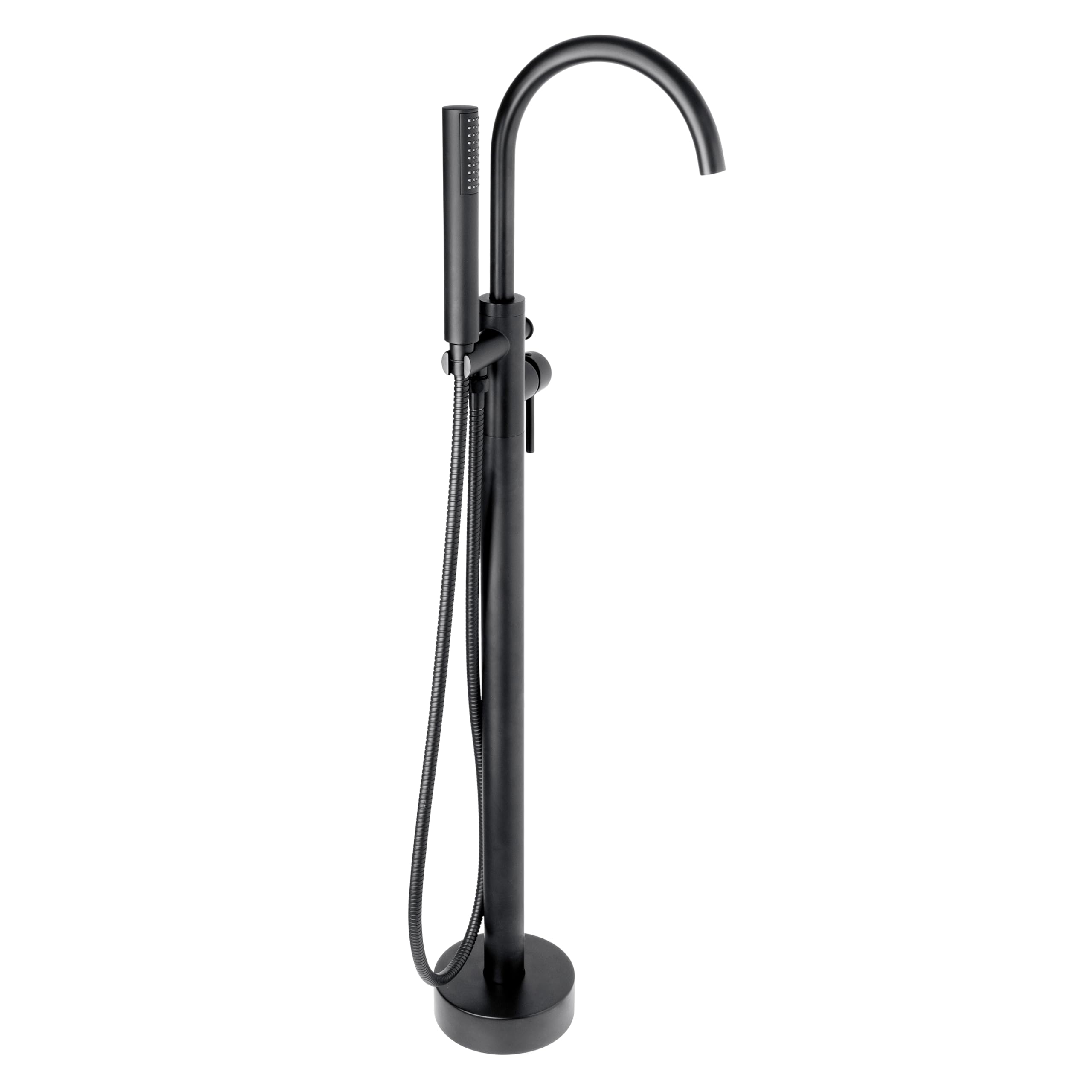 BAGNODESIGN M-Line Diffusion Floor Mounted Bath/Shower Mixer Matt Black