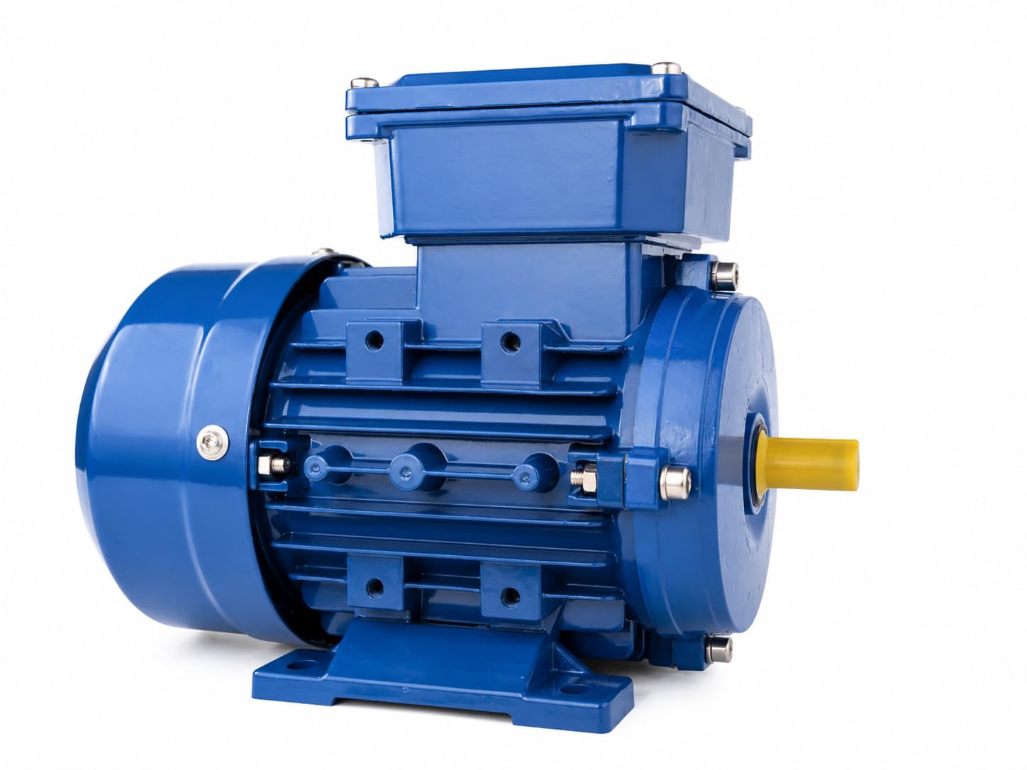 Drehstrommotor 0,37 kW 1400 U/min 230/400V, Elektromotor Bauform 71 IMB3, Asynchronmotor IP55, Elektromotoren robuste Dreiphasen für Kompressor und Pumpe, Professional Motor 4-polig Welle 14mm
