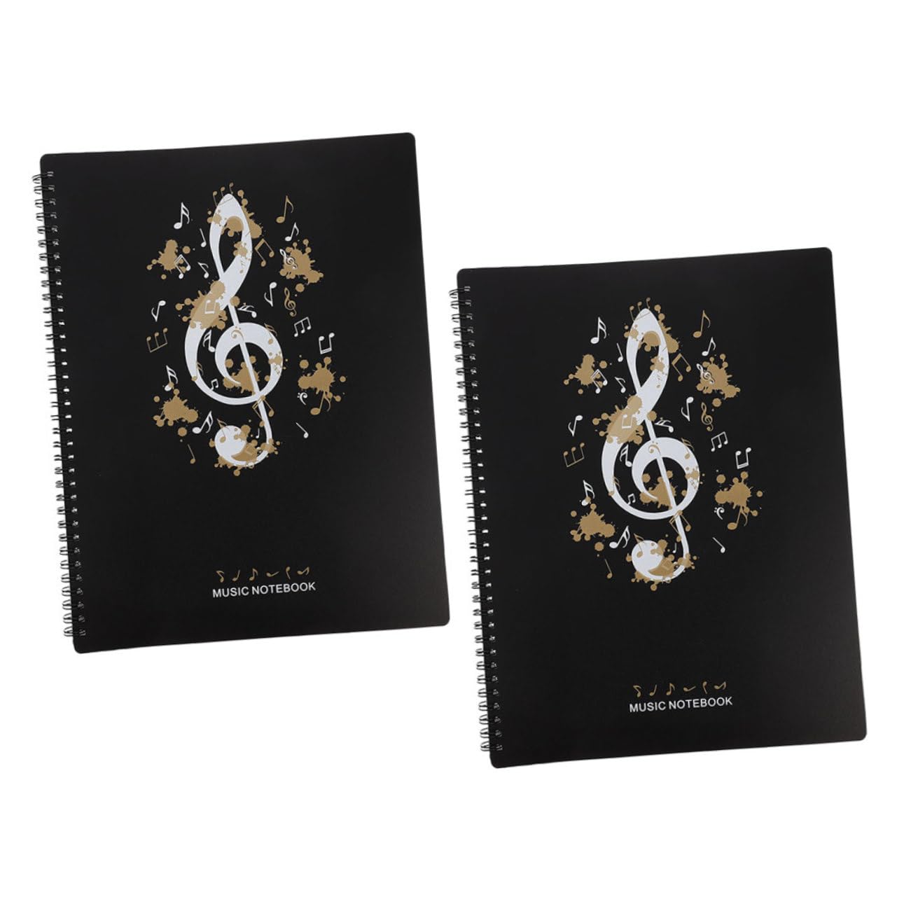2pezzi Cartelle Musicali con Raccoglitori Inserti Trasparenti Design Resistente Grande Capacità per Organizzare e Conservare Spartiti e Documenti
