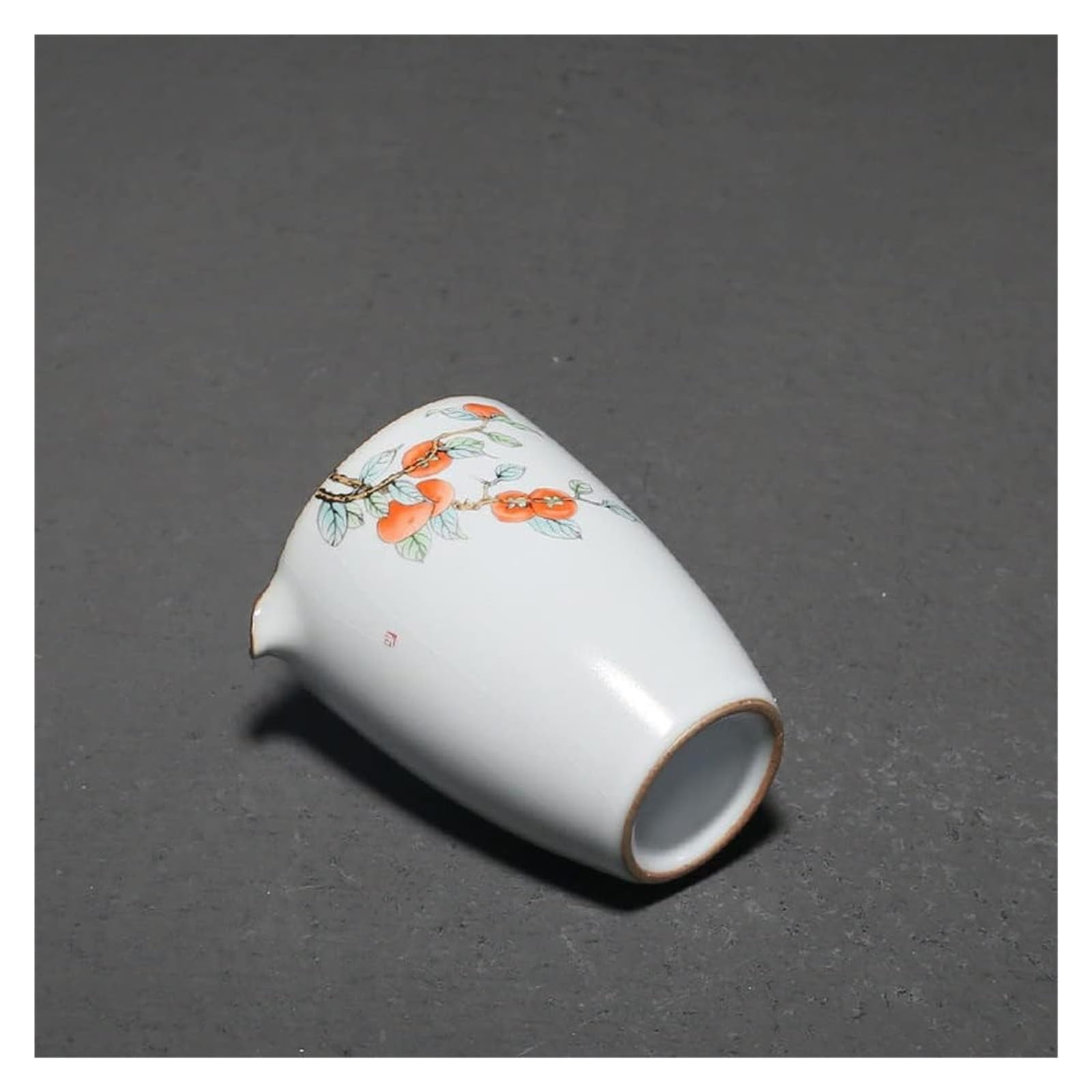 kubki, Filiżanka kawy, filiżanka herbaty, 200 ml ceramiczna Fair Cup wzór persymony Cha Hai zestaw do Kung Fu ceremonia parzenia