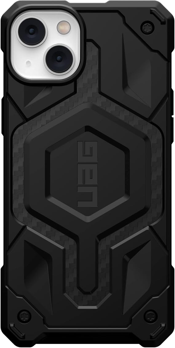 URBAN ARMOR GEAR UAG Designed for iPhone 14 Plus Case Carbon Fiber 6.7 Monarch Pro Built-in Magnet Compatible with MagSafe Charging Rugged Shockproof Dropproof Premium Protective Cover
