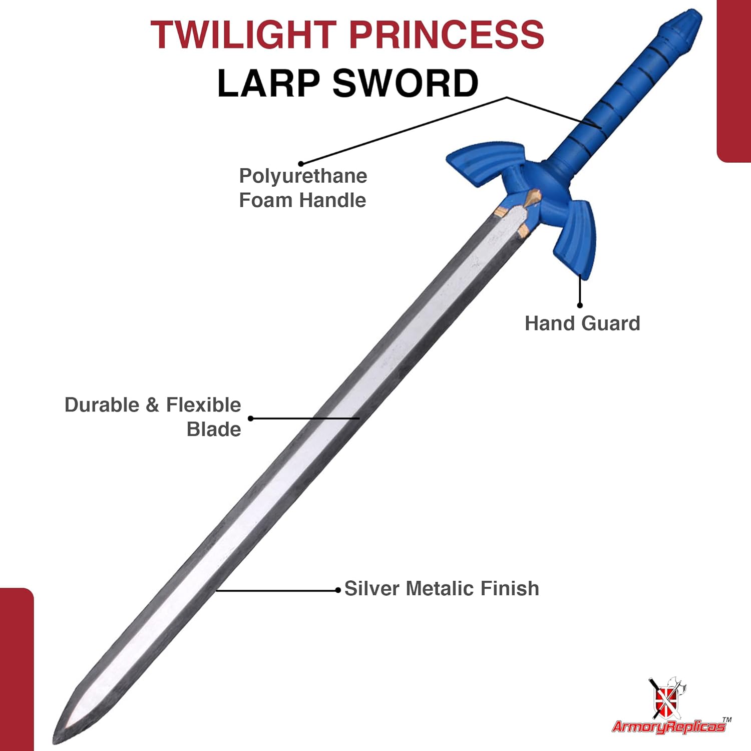 Armory Replicas™ - Video Game Foam Swords- Perfect for LARP, Cosplay & Conventions