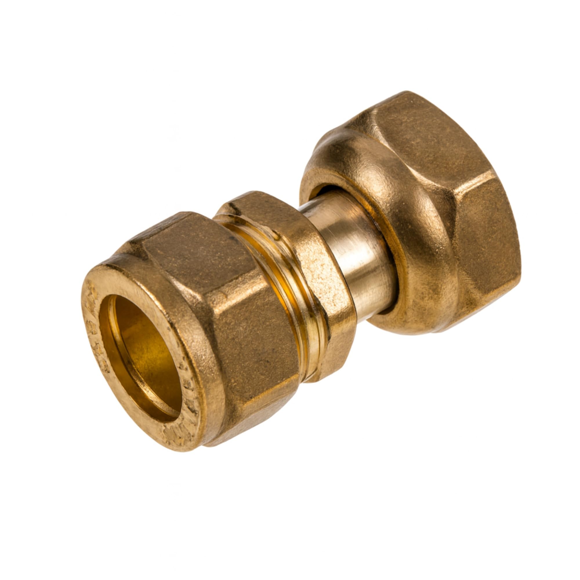 2X Westco 15mm x 3/4" Straight Tap Connector J604 (DZR) – Brass Compression to Female Tap Fitting for Plumbing