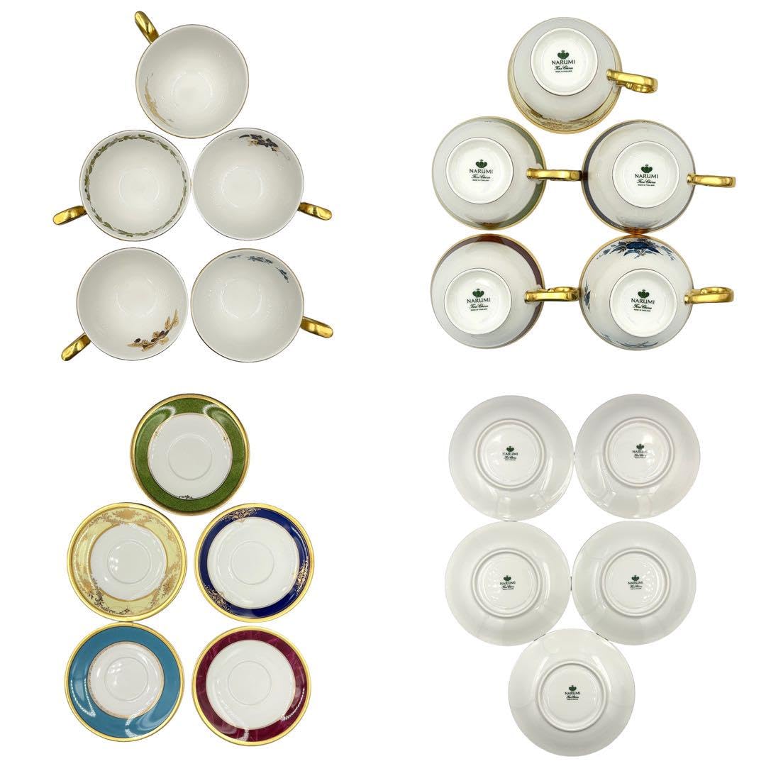 Amazon | NARUMI ナルミ 5色金彩 ティー コーヒーカップ&ソーサー 5客
