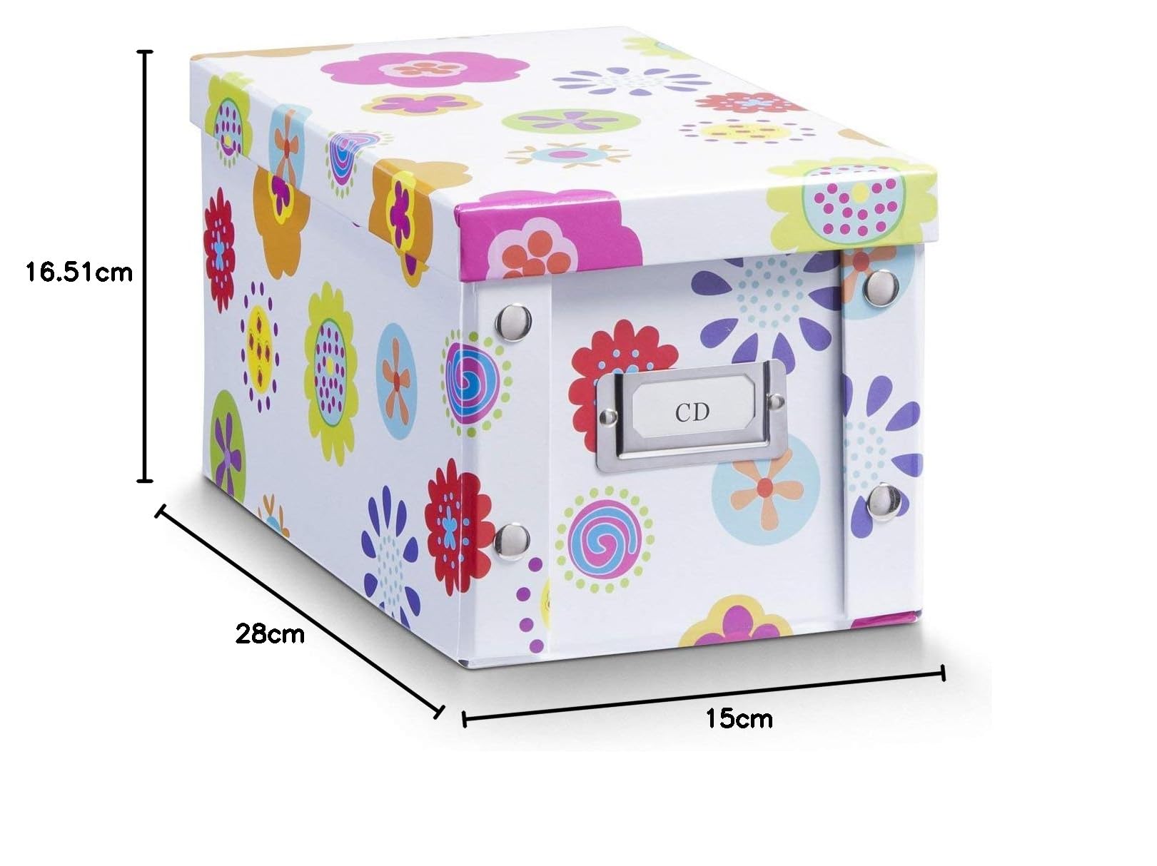 Zeller 17850 Caja de Almacenaje Kids, Cartón, Cardboard, Multicolor, 16.5x28x15.5 cm — view 3