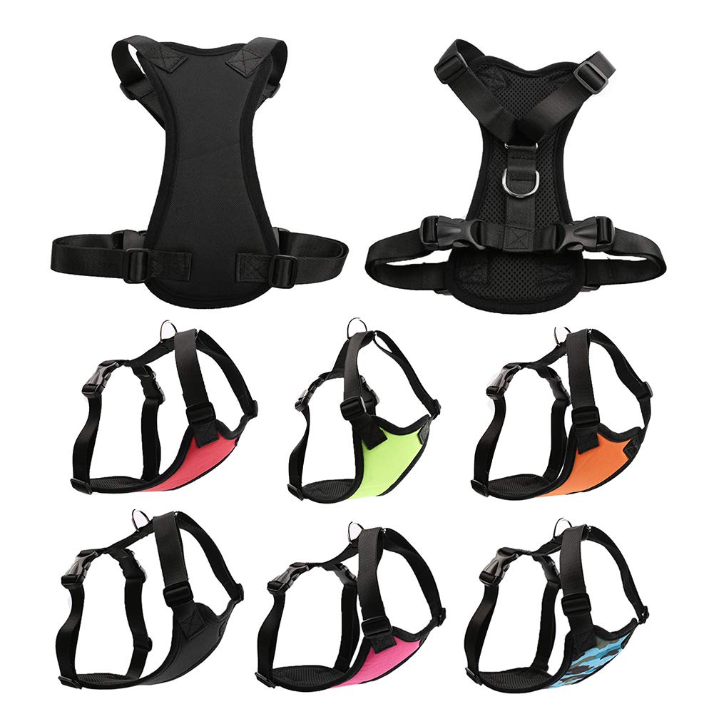Harnais pour Chien en Laisse pour Animal de Compagnie, Gilet de Ceinture de sécurité de Voiture pour Chien Chiot Harnais réglable Sécurité du véhicule Fournitures pour Animaux de Compagnie Couleur
