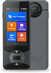 Dispositivo tradutor de idiomas 144 idiomas AI Voice Translator W10 com tela sensível ao toque de 3 polegadas Suporte de tradução instantânea bidirecional para viagens de negócios