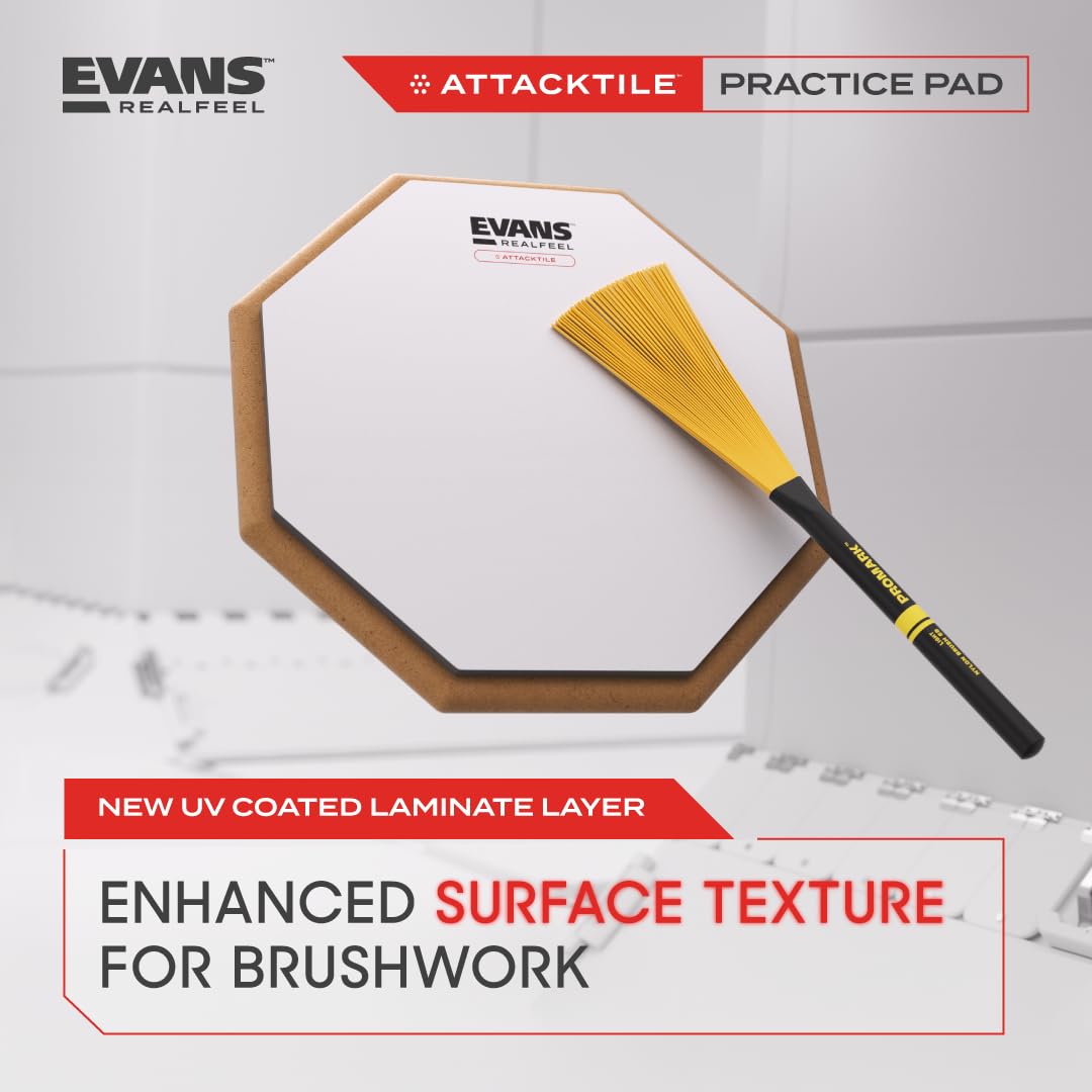 Evans RF10G-AT Attacktile Practice Pad 10" - Accessorio per batteria