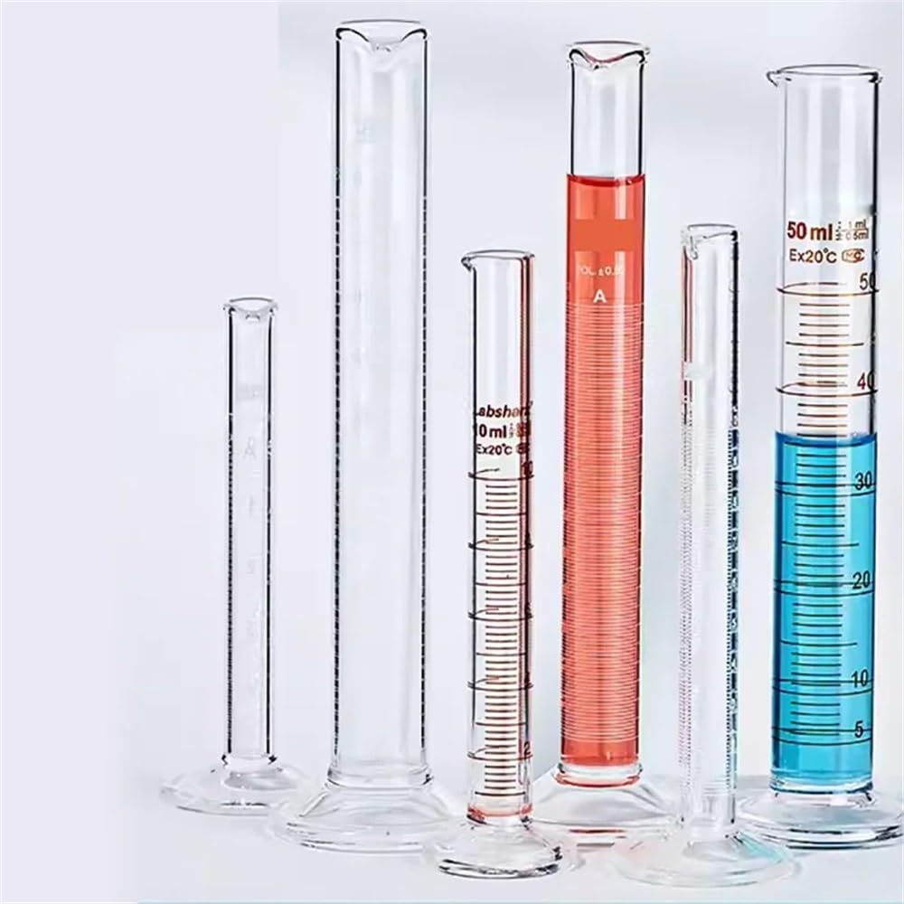 Vetreria da laboratorio Cilindro graduato in vetro senza piombo da laboratorio da 10/20/25/50/100/250/500/1000/2000 ml(500ml)