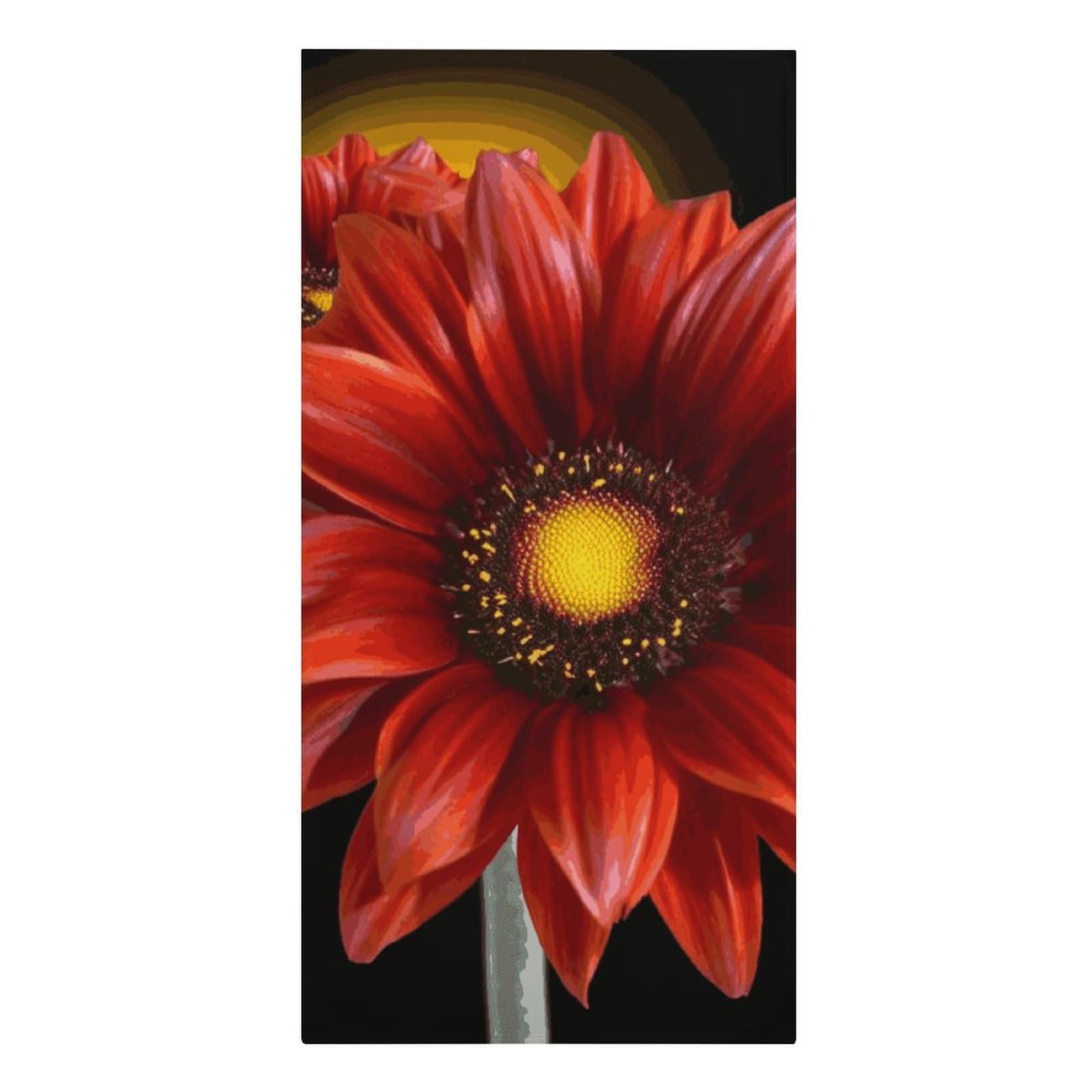 Khauerbc Style Red Sunflower Quick Dry Towels,Quick Dry Super Absorbent ，Large Oversized Beach Towel，61.4 * 30.3 Inches. Fiber Beach Towels Is Sand Proof Tropical Beach Essentials.