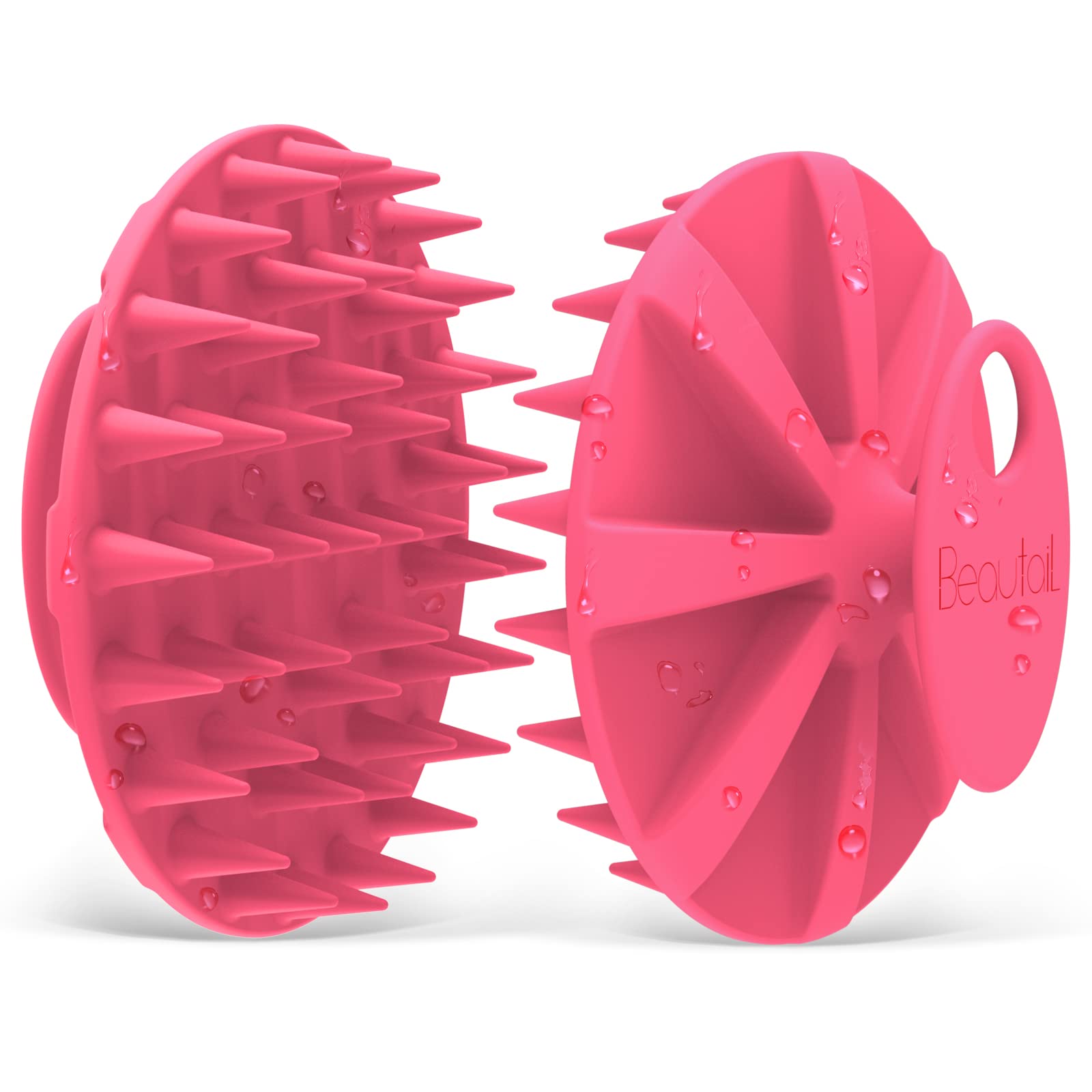 BEAUTAIL Hair Scalp Massager Shampoo Brush, Soft Silicone Head Care Scrubber and Exfoliator for Dandruff Removal and Hair Growth, Shower Washing Hair Scrub Brush Tool for Women Men Pet, 1 Pack, Pink (B09JW79B1C) Amazon Price History, Amazon Price Tracker