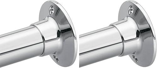 Moen 63-F Commercial Donner - Juego de bridas para barra de ducha (2 unidades), tamaño pequeño, cromado