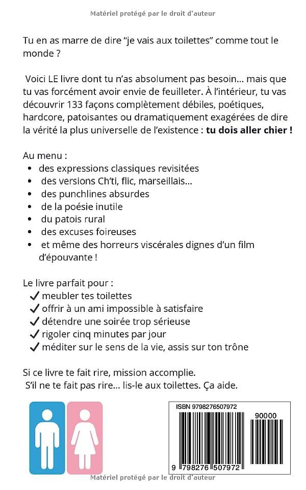 Image secondaire de Le Grand Livre de l'Humour Toilettes : 133 Façons de Dire 'Faut que j’aille chier!'