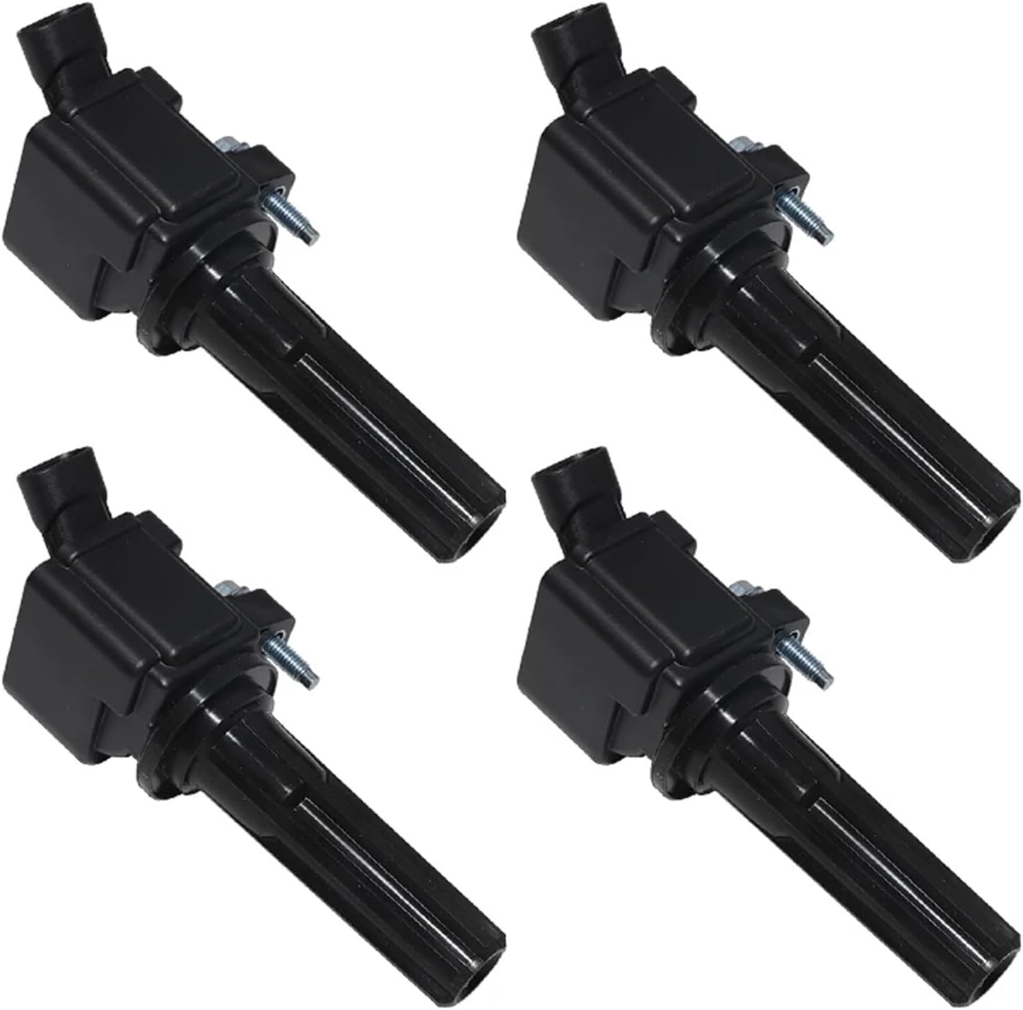 4/5/6Pcs Ignition Coil Compatible for Hummer H3 37L Chevrolet Colorado Trailblazer Buick Rainier GMC Canyon Envoy Saab 9-7X 12619472 UF497(Black 4 PCS)