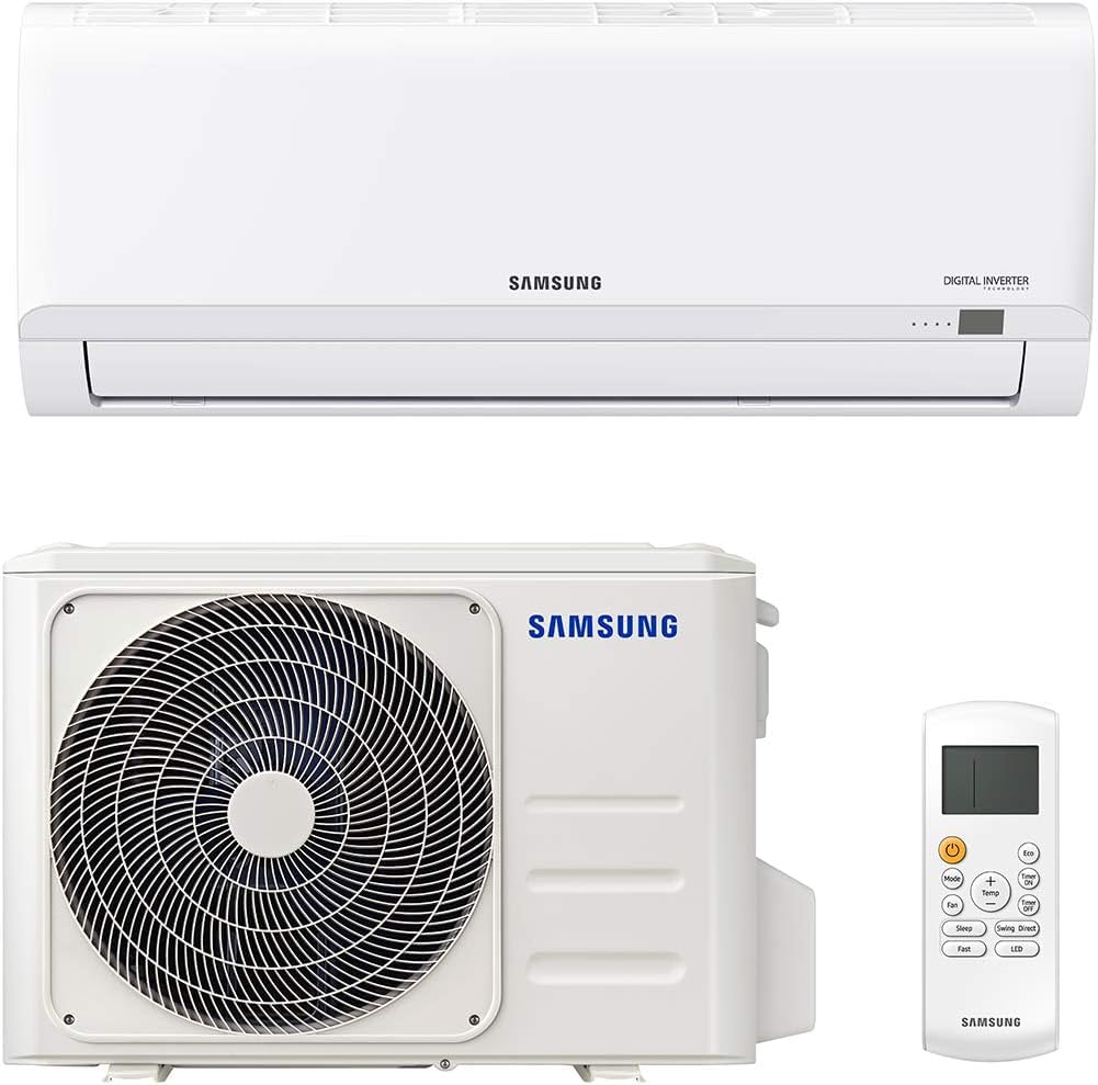 Samsung Clima AR30 Malibu, Climatizzatore Monosplit in pompa di calore, 9000 BTU, GAS R32, AR09TXHQBWKNEU+AR09TXHQBWKXEU, [Classe di efficienza energetica A++/A+]