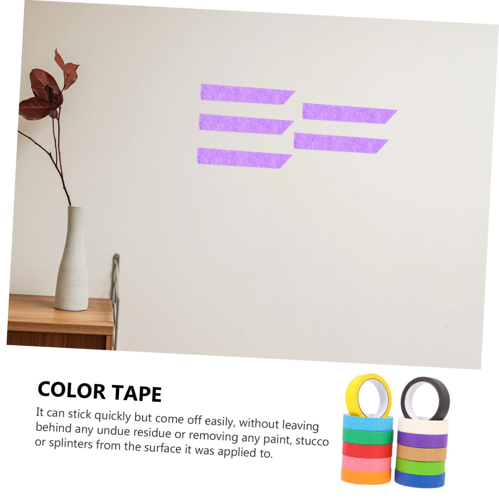 Farbiges Masking Tape aus Papier, 12 Rollen, Selbstgemacht Malerband