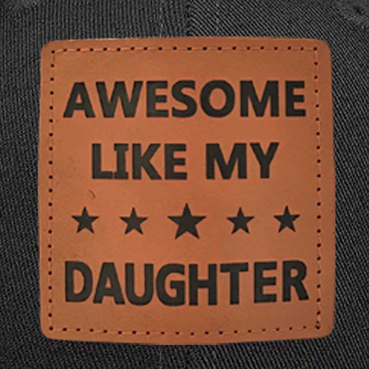 Christmas Birthday for Dad Papa from Daughter, Perfect Fathers Day Hat Daughter Girl Father Dad Trucker Hat Baseball Cap Black