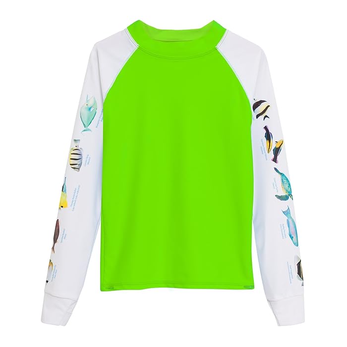 Buy Tuga Boys Snorkeling Fish ID Rash Guard, Hawaii Fish, UPF 50+ Sun Protection Online at