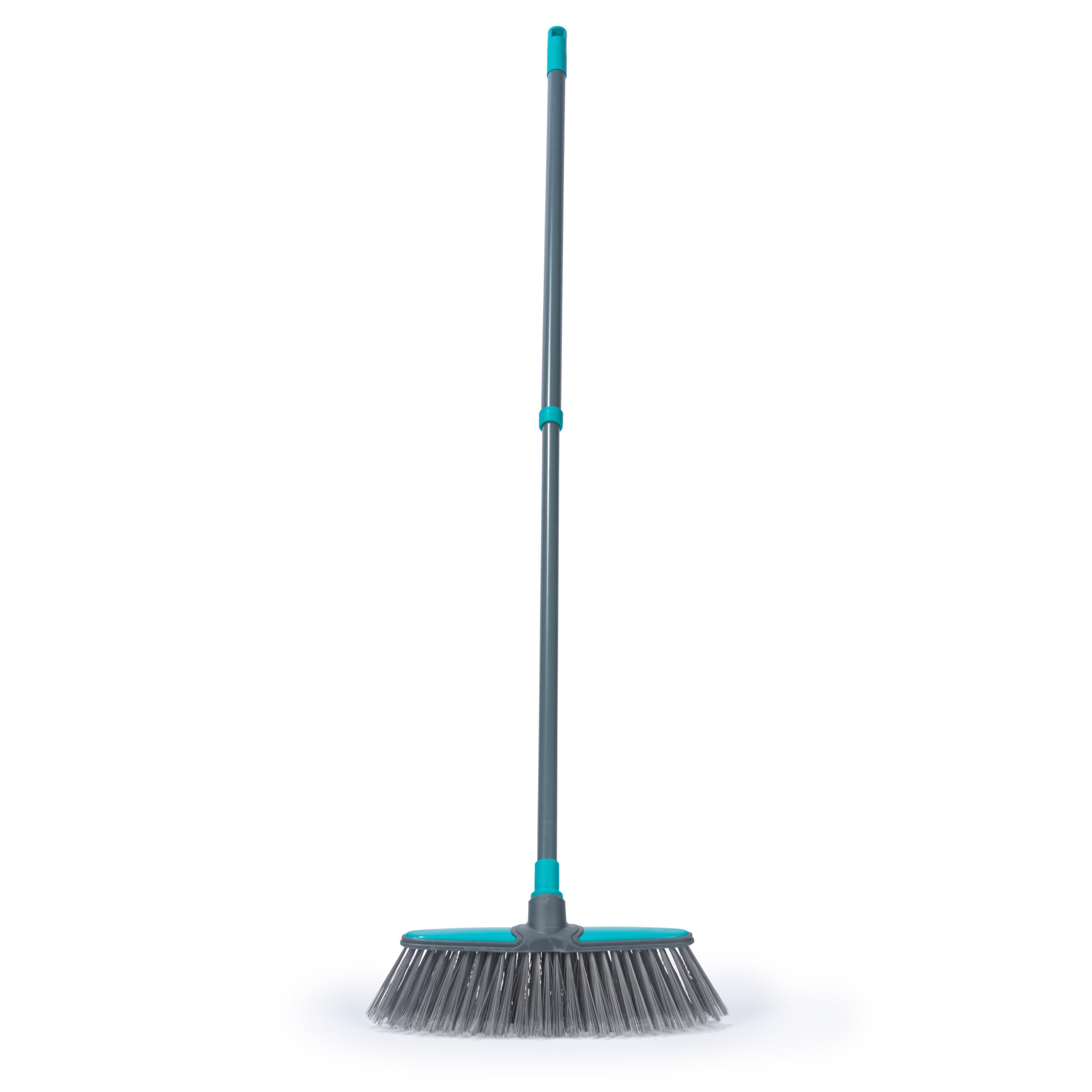 Beldray Turquoise Anti-Bac Extendable Broom – Sweeping Brush With Soft Non-Scratch Bristles, 1.2 Metre Telescopic Handle, Treated With Anti-Bacterial Protection, Suitable For Most Hard Flooring