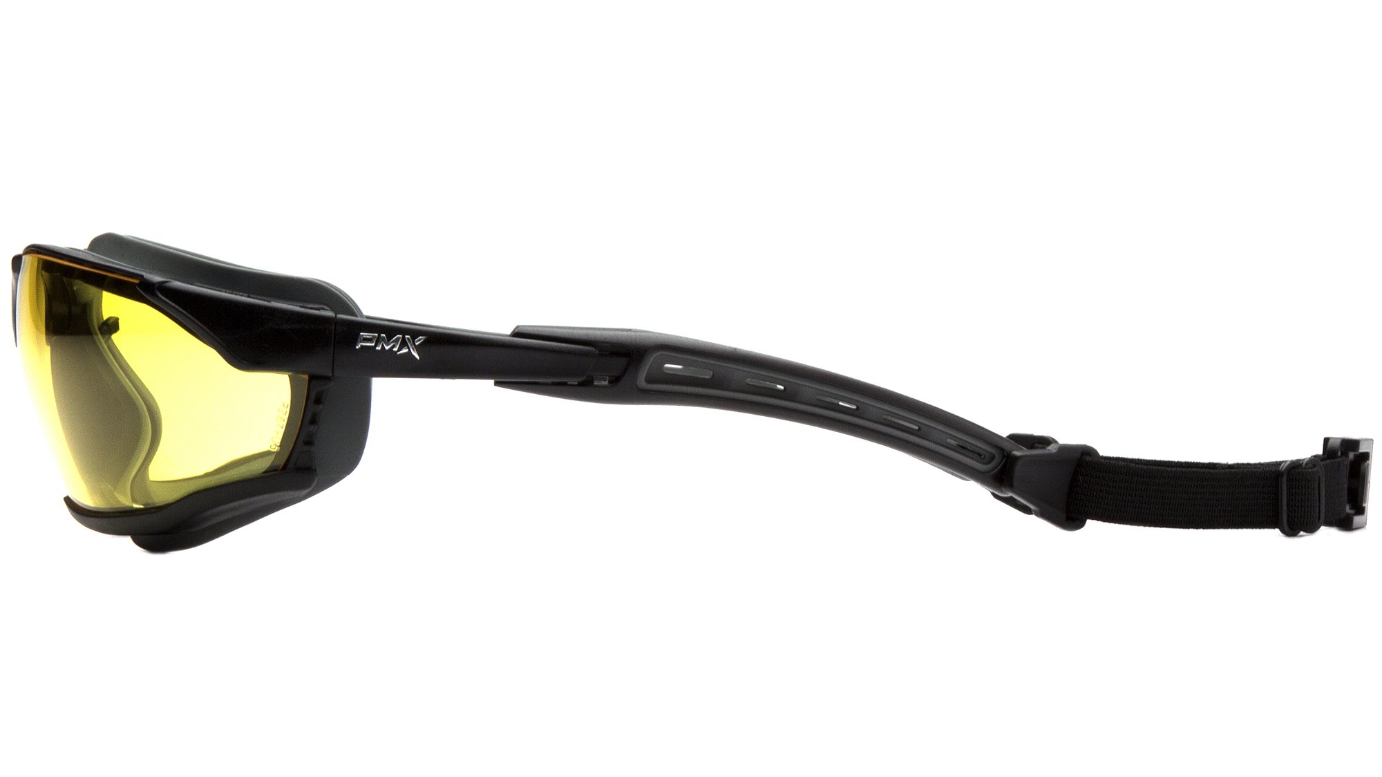 Pyramex Safety GB9420STM - Gafas de seguridad isótopos, marco negro, lente antivaho gris H2MAX
