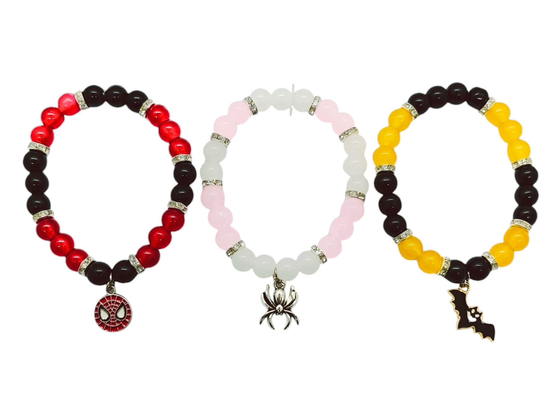 SUPER SOFTENER Bead Bracelet Set - Adjustable, Elegant Hand Jewelry Bracelet For bff, friendship, couple, Women, Girls, Boys, Men Gift (SPider+3DSpider+Batman) (B0DHQZPQWW) Amazon Price History, Amazon Price Tracker