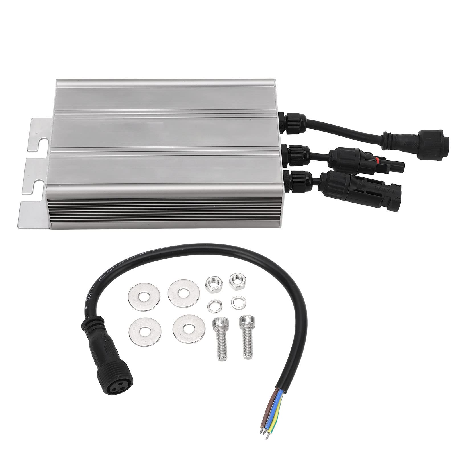 Micro Inverter per Collegamento a Rete Solare, Inverter a Onda Sinusoidale Pura MPPT 18-50 V Ingresso Solare Uscita AC230V, Micro Inverter Solare Impermeabile in Lega di (500W)