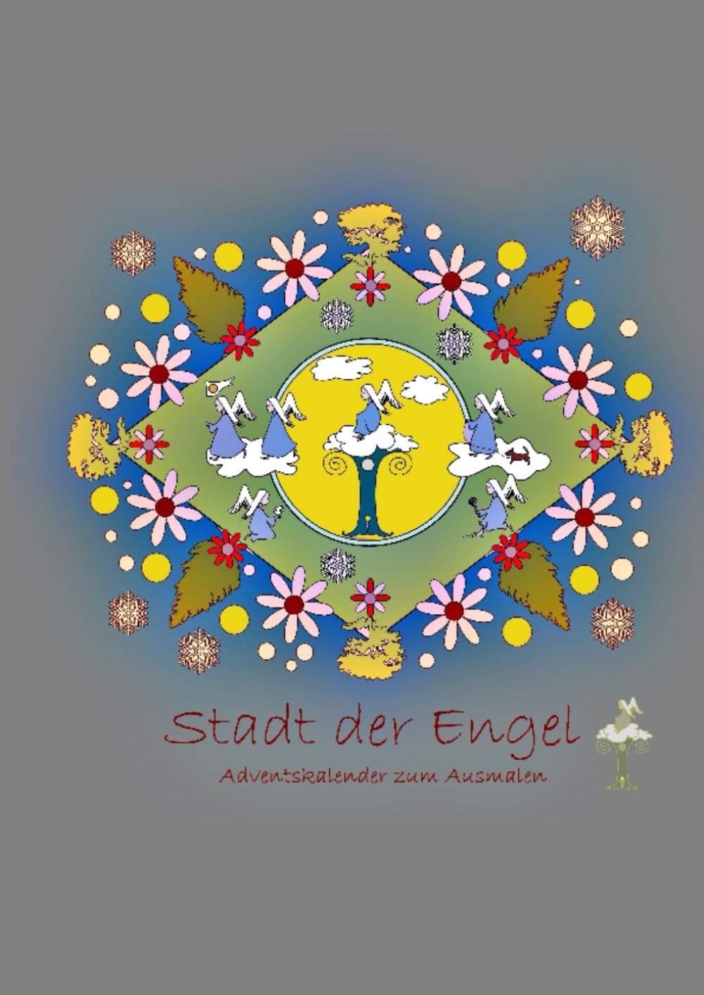 Die Stadt der Engel: Adventskalender zum Ausmalen