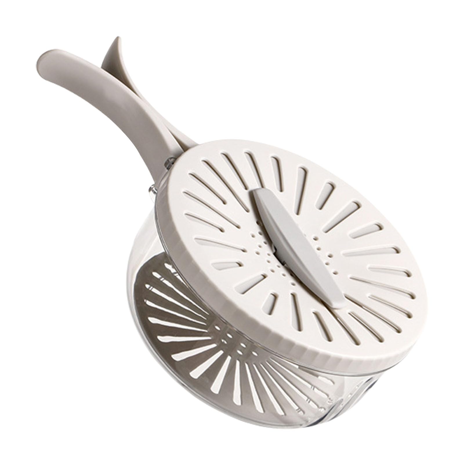 Kalttoy Multipurpose Freshness Produce Washer and Storage Bowl Featuring Twist Drain Technology for Modern Kitchens Rotating Lid Strainer Bowl
