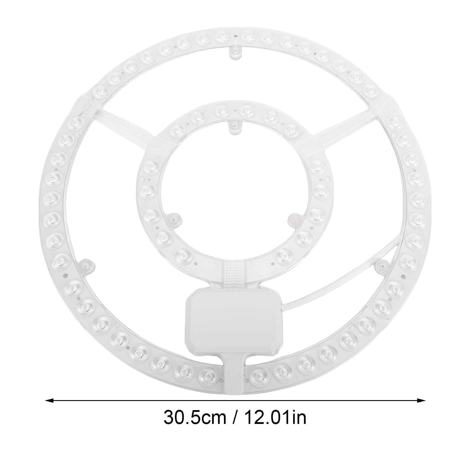 Bewinner Kit de Adaptación del Motor de Luz LED de 12.01 Pulgadas, Módulo Redondo de Luz de Techo LED Módulo de Luz de Techo de Alto Brillo de Luz Blanca Panel de 72 W para Reemplazo