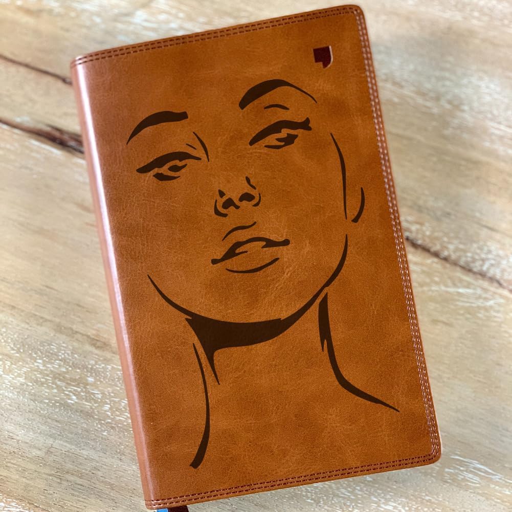 FINGERINSPIRE 8 Pcs Abstract Female Face Stencil 11.7x8.3inch/7.9x5.5inch | With a Brush, Reusable Women Theme Stencils Modern Female Face Stencil for Painting on Canvas Wood Wall Fabric Furniture