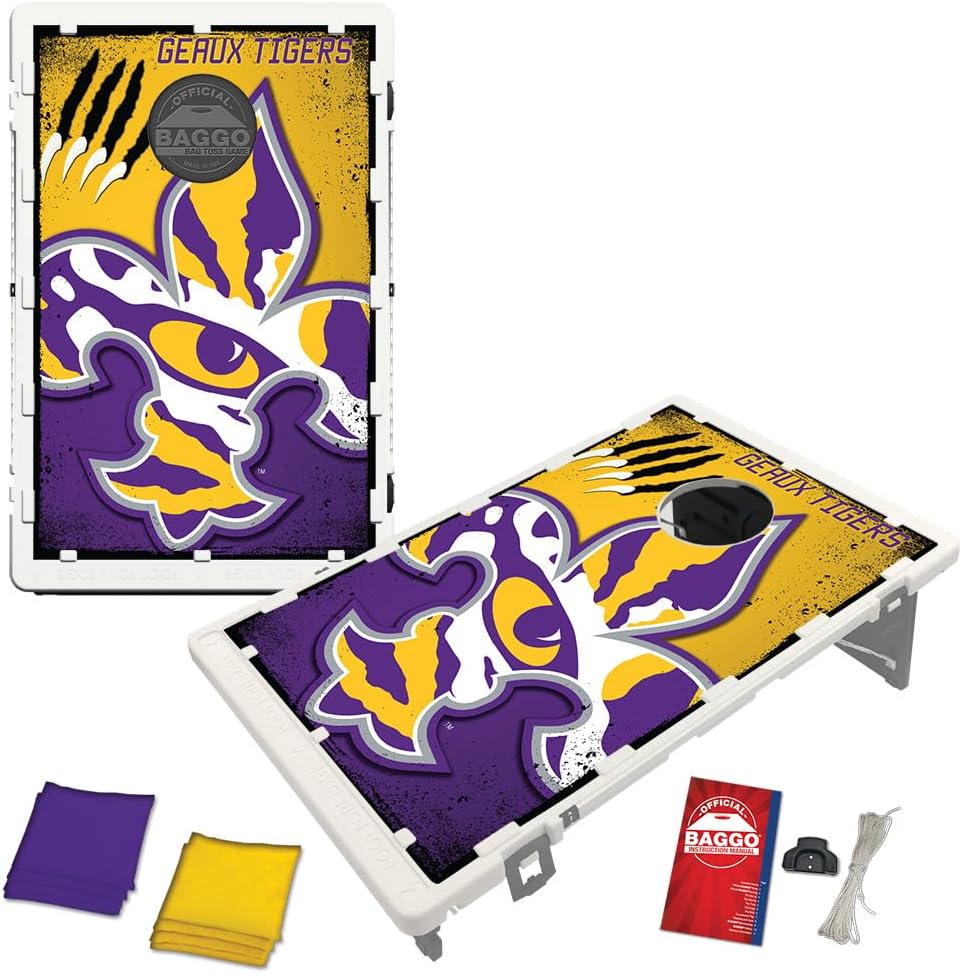 Baggo LSU Tigers Fanatic 2x3 Bean Bag Toss Portable Cornhole Game