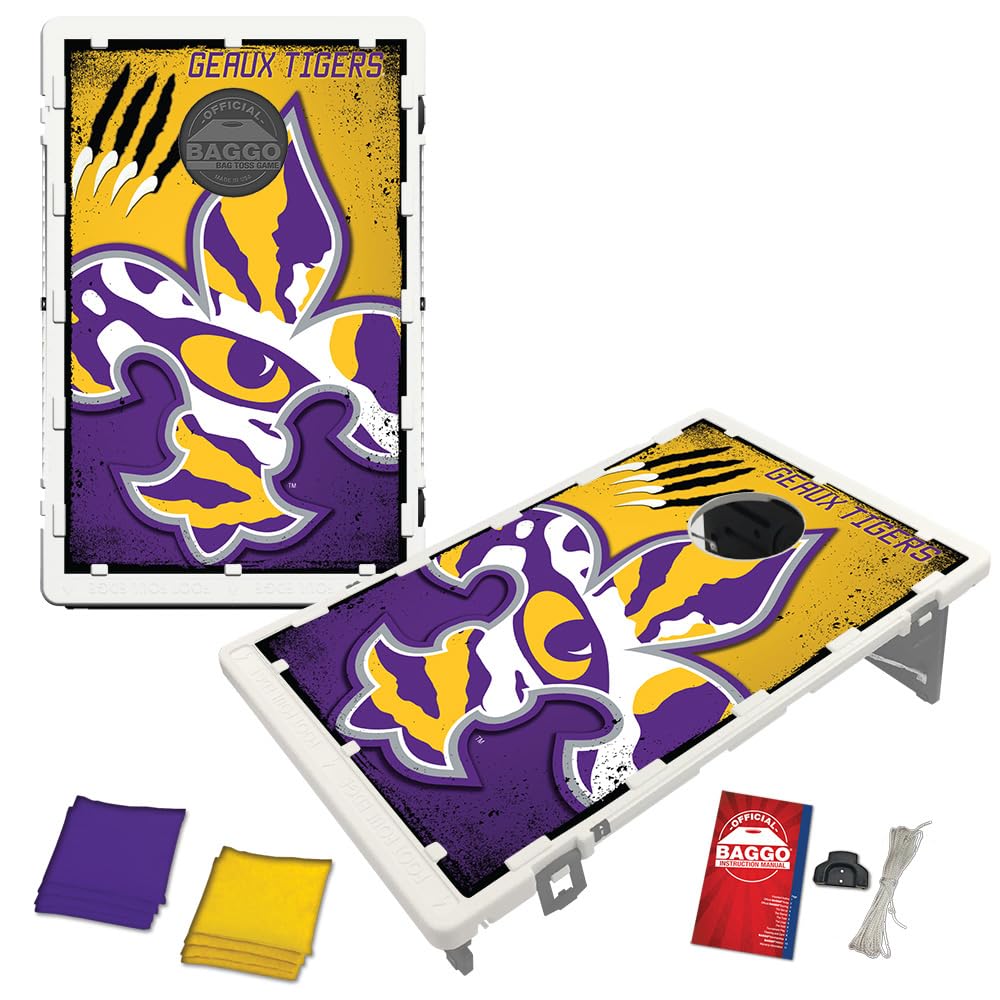 Baggo LSU Tigers Fanatic 2x3 Bean Bag Toss Portable Cornhole Game