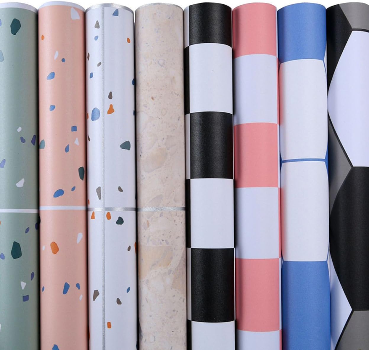 [YXSNG] 壁紙 シール 貼ってはがせる壁紙 格子 ウォールステッカー シール壁紙 デザイン33 はがせる 壁 粘着シート ウォ