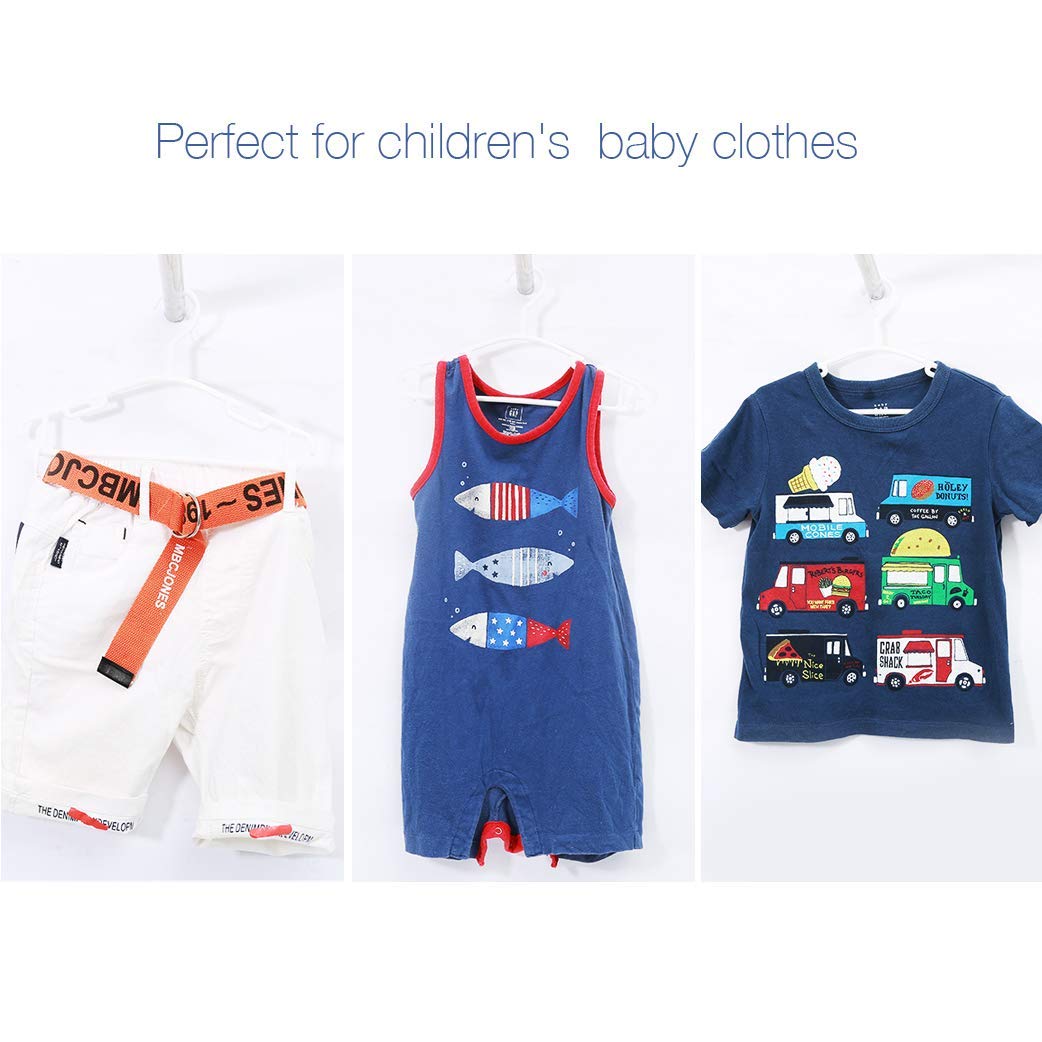 Grucce per bambini grucce resistenti per bambini e neonati Set di 40 pezzi 27CM + 10 pezzi Organizzatore
