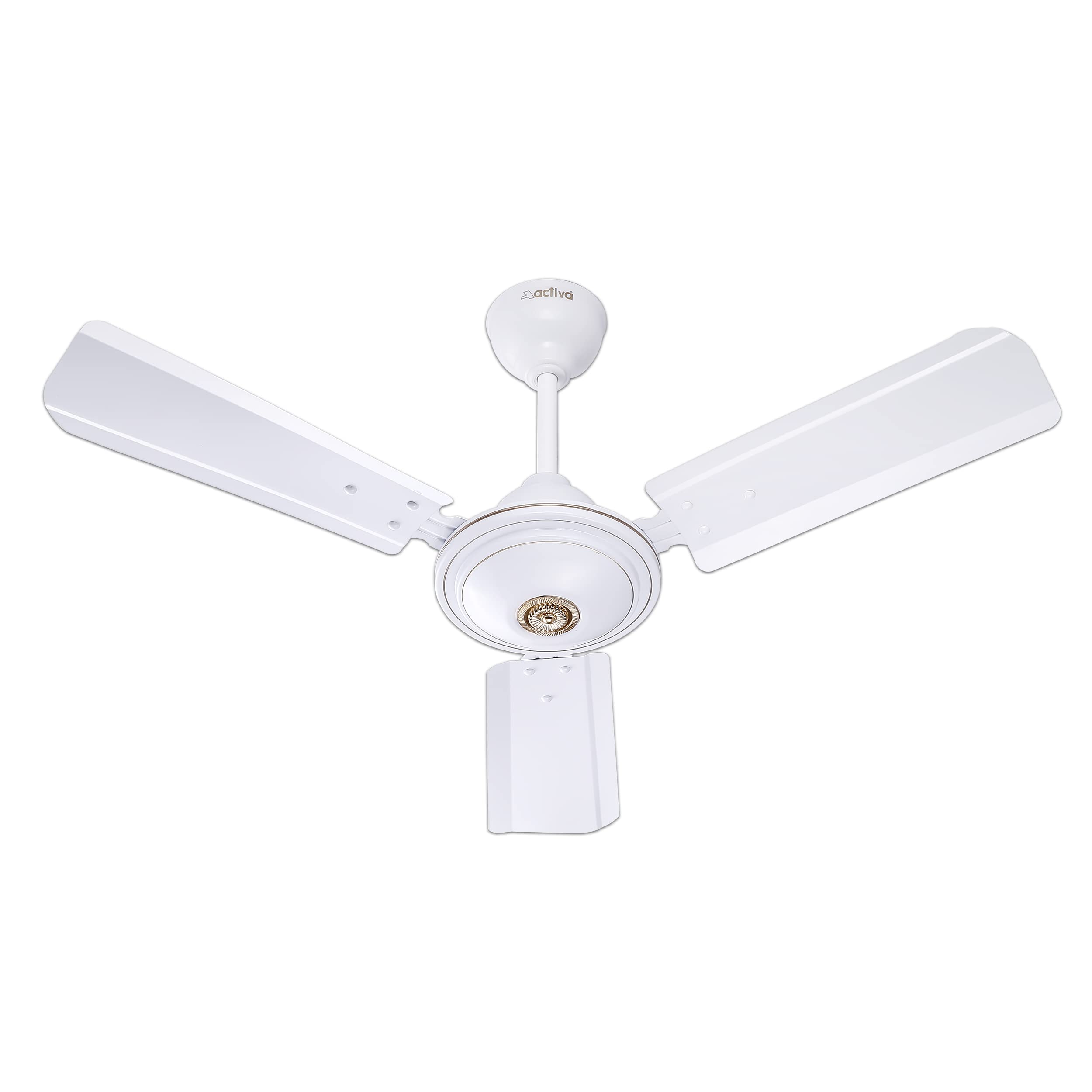 ACTIVA Apsara 900mm Ceiling Fan, 650 RPM High Speed Air Delivery, Aerodynamic Wide Tipped Blade for Air Delivery in Every CornerAnti Dust Coating, 60 Watt Motor, 2 Years Warranty - White