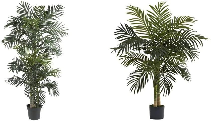 Nearly Natural Golden Cane Palm Silk Trees (2-pack)