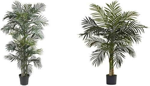 Miniatura 8 de Nearly Natural 5289 - Palma de frutos de oro de 65 pies palma de seda verde