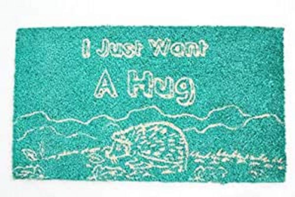 Decorative Coir Entrance Door Mat I just want a hug 70 cm x 40 cm