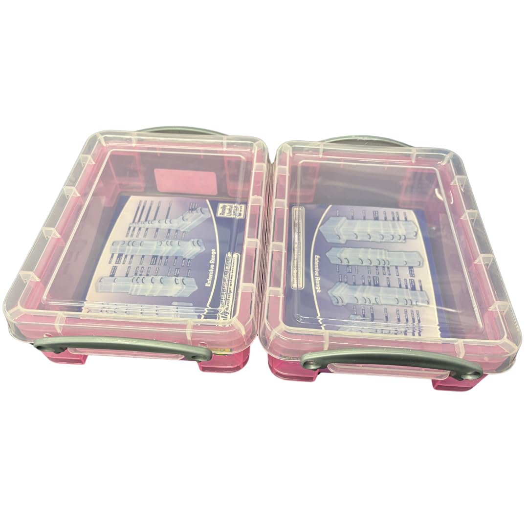 Really Useful Box Liquid Storage Containers with Lids, 1.75 Litres, Pack of 2, (Pink) - Image 2